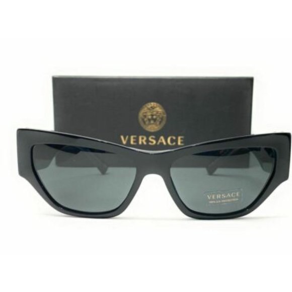 Versace Women's Black and Grey Sunglasses! - Picture 2 of 3